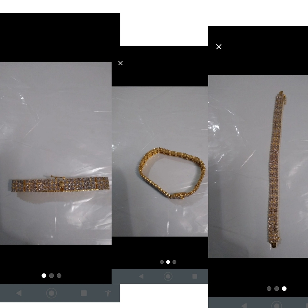 Online Women's Diamond Miracle 3-Row Tennis Bracel